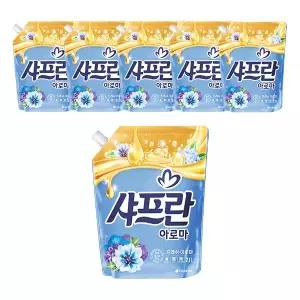 샤프란 아로마 섬유유연제 프레쉬 아로마 리필 2.1L, 6개