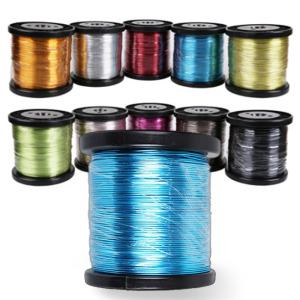 FOB 대용량 칼라 공예철사 60M/240M/160M/120M 1.0mm/1.2mm/1.5mm/2mm 공예 철사 와이어 아트 만들기 DIY 알루미늄