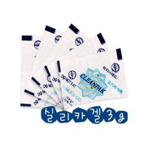 실리카겔 (100개입 (3g)) 습기제거제 방습제 식품포장용기용 실리카겔 건조제 습기흡수겔 습기용