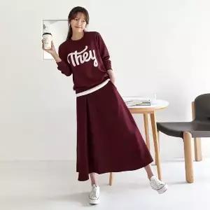 [핑크시슬리] SET/썸데이 플레어 스커트세트