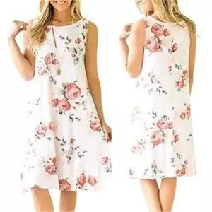 [오노마] ONM 예홈 여름 롱 린넨 쉬폰 민소매 나시 면 원피스 치마 (S7961028)