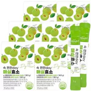 아임뉴트리 속 편한 day 매실효소 3g x 30포 6박스