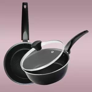 오브쿡스 인덕션 애니팬 20cm+유리뚜껑 / 라면냄비 편수냄비 프라이팬