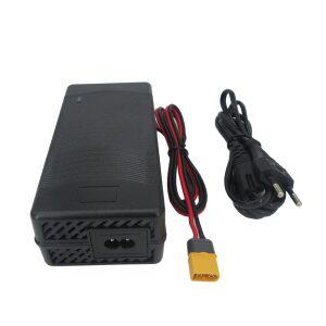 48 V 3A 전기 자전거 리튬 이온 충전기 54.6V XLR 13S 볼트 Ebike 스쿠터 배터리 팬 포함