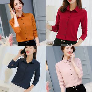 셔츠 심플 블라우스 오피스룩 정장핏 루즈핏 와이셔츠 티셔츠 커프디자인 여성 글로벌와이
