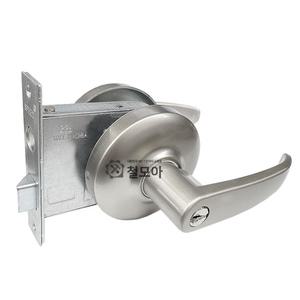 스피드 도어락 9000-L 실버 그레이 국산 현관정 현관문 철문용 손잡이 방화문 레버형 문고리교체 열쇠 키