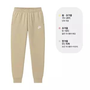 [나이키] 남성 NSW 클럽 플리스 기모 조거팬츠 바지 카키 BV2671-247(BV2672-247)