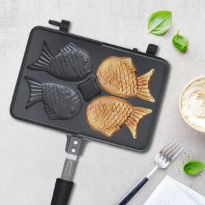 아트박스/베리구즈 간식만들기 후라이팬 IH 인덕션 붕어빵팬 4구