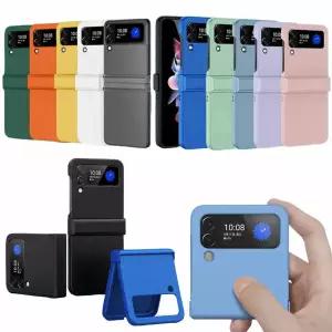 갤럭시 Z플립 5 4 지플립 제트플립 폴더 심플 단색 파스텔 무지 컬러 힌지 보호 풀커버 슬림 하드 케이스