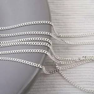 비즈아이 [8-661-01]순은부자재 실버체인 140DC 실버925 무도금 ,약50cm
