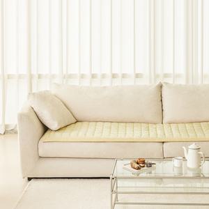 더자리 극세사 소파패드 4인용, 코지아이보리