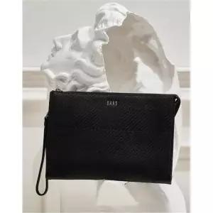 [롯데백화점]닥스 액세서리 LL[HOUSE CHECK] 블랙 체크패턴 소가죽 클러치백 DBBA4E306