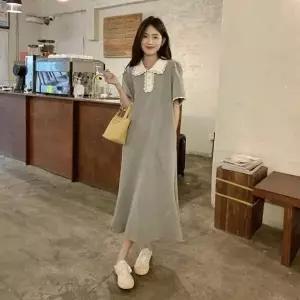 [오노마] ONM D117 롱원피스 캐주얼 레이스카라 원피스 LL (S12075166)