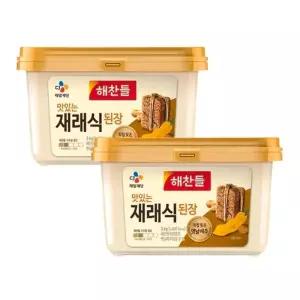 CJ 해찬들 맛있는 재래식 된장 3kg 2개