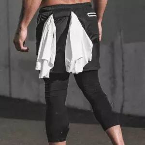 [셀러허브]남자 트랙수트 짐웨어 타이즈 일체형 반바지 (S10565149)