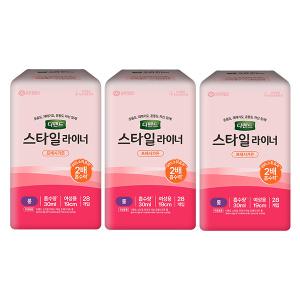 디펜드 스타일라이너 여성용, 프레시가든, 롱, 28매, 3개(84매)