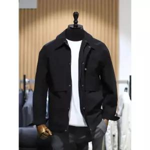 갤러리아 BON 블랙 트러커 디테일 셔츠형 재킷 BN4SJP400