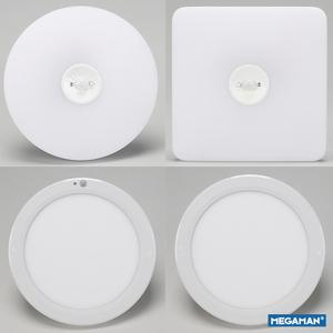 메가맨 비츠온 심플 원형 사각 LED 직부등 엣지 센서등 8인치 10인치