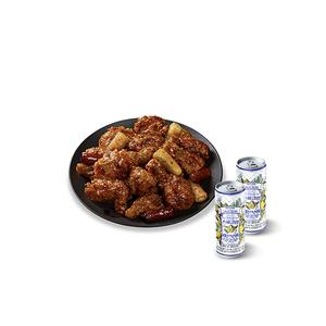 [BBQ] 자메이카 소떡만나치킨+레몬보이2캔