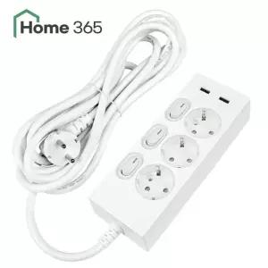 [홈365] 국산 USB 멀티탭 개별스위치 3구 5m / 고속충전 멀티콘센트