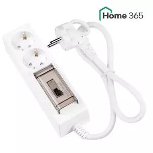 [NS홈쇼핑][홈365] 국산 고용량 멀티탭 2구 0.7m / 에어컨 건조기 전기난로 전기장판..