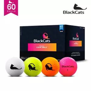 갤러리아 블랙캣츠 프리미엄 2피스 컬러혼합 60알 패키지 골프공