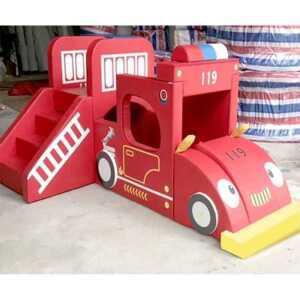 키즈카페 볼풀장 신체활동 실내 미끄럼틀 소방차 볼풀