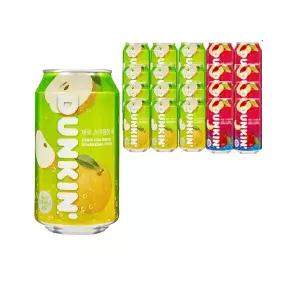 던킨 제로 스파클링 탄산음료 350ml 24개(배12개+자두12개)