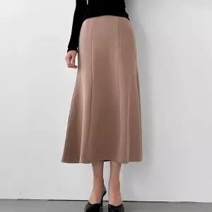 [셀러허브]여자 컷아웃 가을하객룩 인어공주 롱스커트 (S18136122)