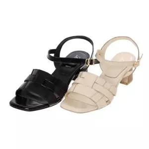 [NS홈쇼핑][소다] 소다제화 여성 컬러2종 가죽메쉬 스트랩샌들 ALD406[34385683]