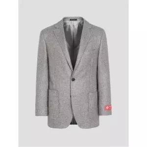 [Prestige] PIACENZA 실크 캐시 마이크로 체크 재킷 - 베이지 (GA4711P01A)