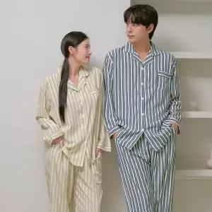 [하프클럽/버블돌]티포니  긴팔 봄가을 커플 잠옷 투피스 홈웨어 파자마 5colors