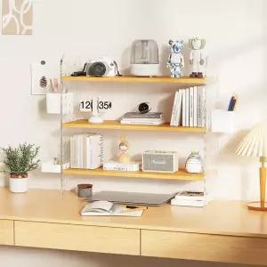 아우스 책상 정리 타공판 아크릴 책상 선반 책꽂이 북선반 조립식책장