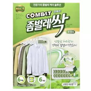 헨켈 컴배트 좀벌레싹 옷장용 허브향 방충제 6개입