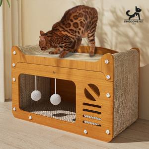 딩동펫 고양이 일체형 숨숨 하우스 스크래쳐