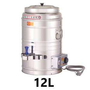 업소용 뜨거운물 육수통 물데우는 끓이는 컵라면 온수 전기 물통 12L