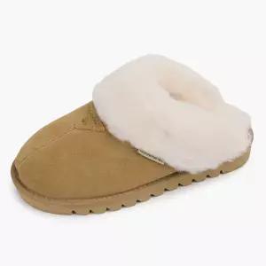 [롯데백화점]베어파우 ELARA 여성 소가죽 양털 슬리퍼 K2906335QD-W