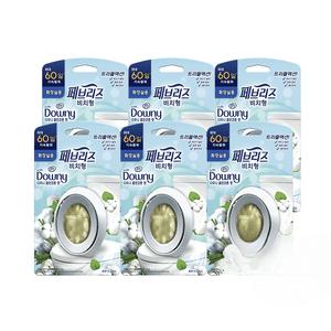 페브리즈 비치형 화장실용 다우니 클린코튼향 6.3ml 본품 6개 악취개선