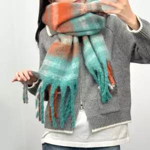 [셀러허브]여자 FW 레게 트렌디 목도리 격자 망토 목도리 (S27380611)