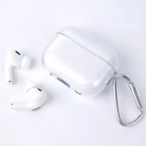 르메이어 에어팟 변색방지 클리어 TPU 케이스 + 철가루 방지 스티커 + 카라비너 세트