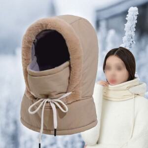 LW 남녀공용 올인원 패딩 후드넥 워머 혹한기 겨울 방한 바라클라바 귀마개 모자