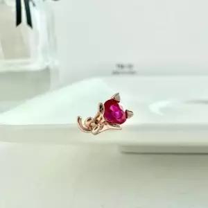 루비 고양이 피어싱 14k 골드 20대여성 30대여성 40대여성