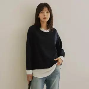 [66-110] 레구 심플 셔츠 배색 블라우스