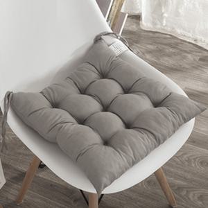 패브릭 사각방석 식탁의자 의자 고정 끈 쿠션 면 방석