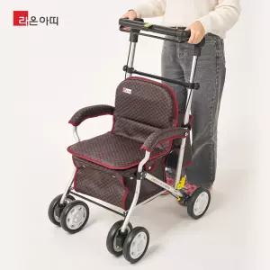 라온아띠 튼튼한 어르신 유모차 할머니 실버카 외출용 안전한 노인 보행기 KCS-388