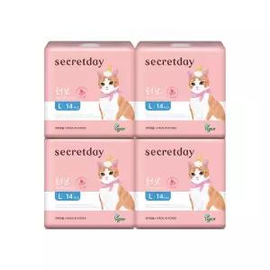 시크릿데이 러브Plus 대형 14P X 4팩