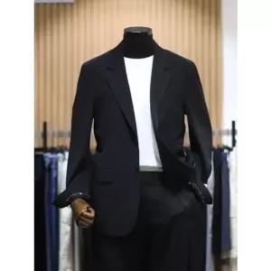 [갤러리아] BON 블랙 트리아세테이트 세미오버핏 셋업 슈트 BN4MEA271