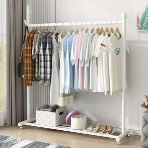 아트박스/가구느낌 피카행거 1200 철제 스탠드 이동식 옷걸이