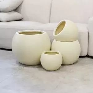 둥근 라인 플라스틱 화분 인테리어 분갈이 가벼운 거실 원형 대형 화분