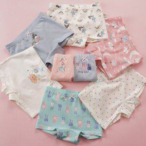 [빌도르] 굿나잇 8매 여아 드로즈 사각 아동 키즈 어린이 팬티 세트